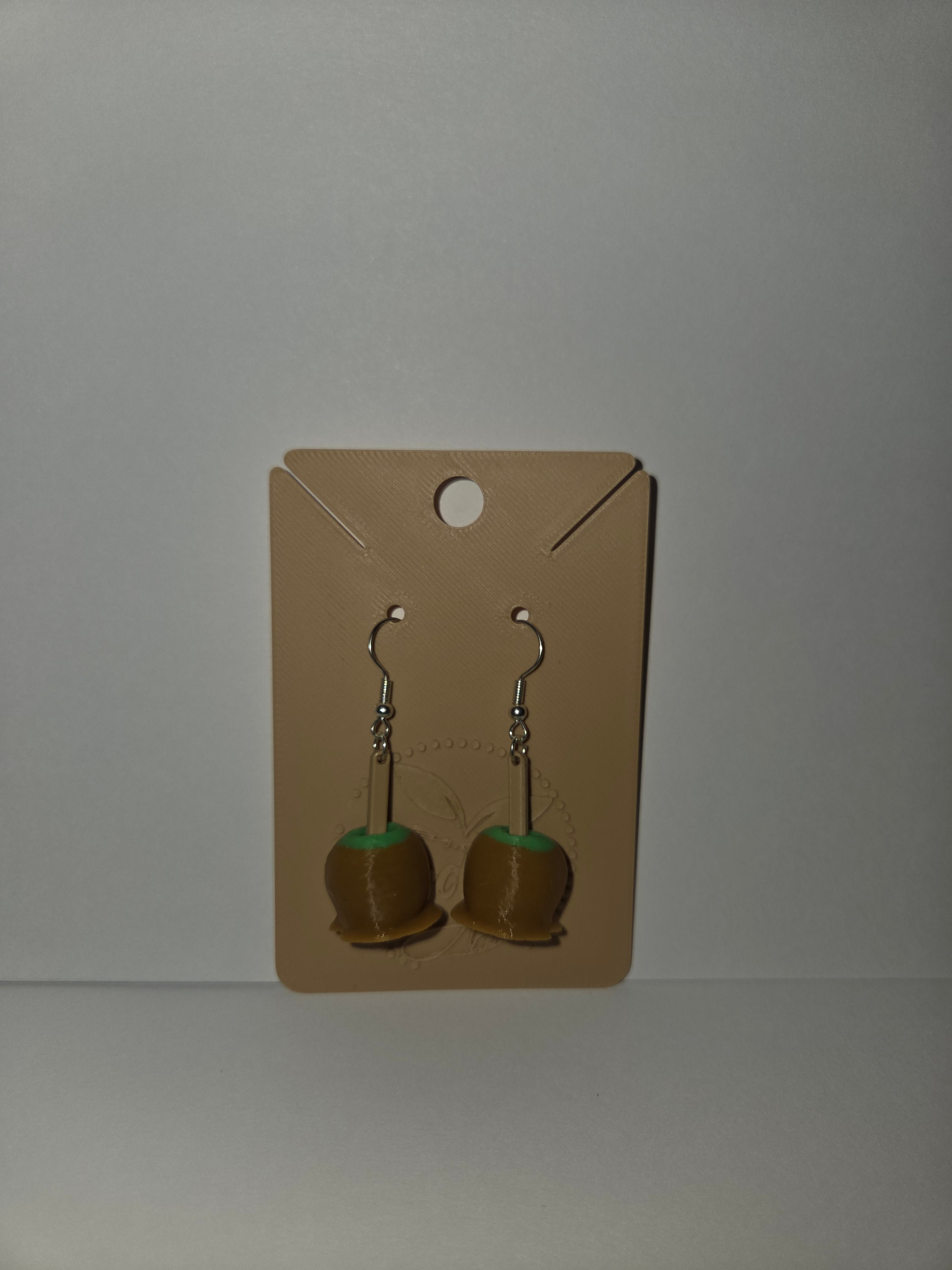 Caramel Apple Earrings